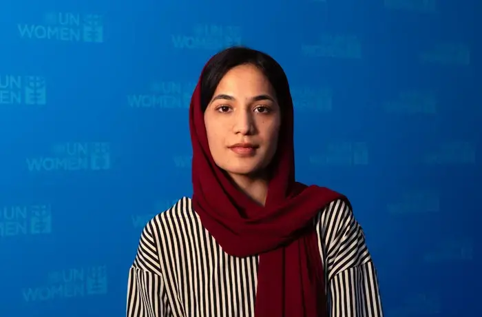 Mursalina Amin, fondatrice de l’organisation Girls Toward Leadership en Afghanistan. Photo : ONU Femmes/Aileen Orate. 